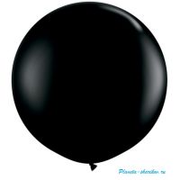 Большой шар с гелием "Черный"