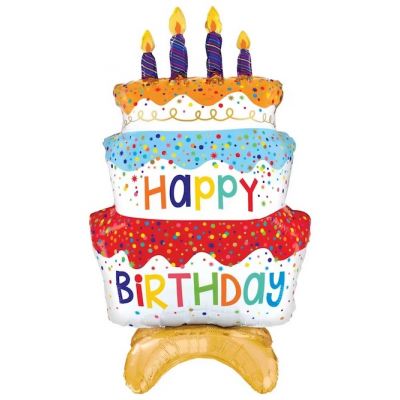 Напольная фигура "Торт Happy birthday" 90см
