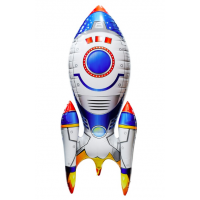 Шар 3D фигура "Ракета синяя"