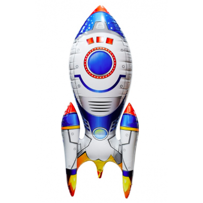 Шар 3D фигура "Ракета синяя"