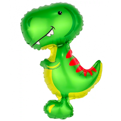 Шар с гелием, фольгированная фигура "Динозавр Тиранозавр, добрый"