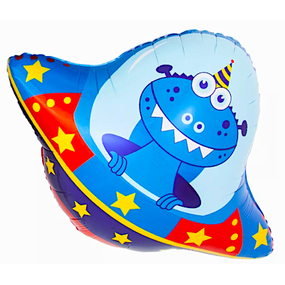 Шар с гелием, фольгированная фигура "Космический путешественник"