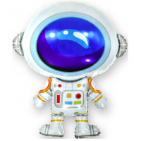 Шар с гелием, фольгированная фигура "Космонавтик"