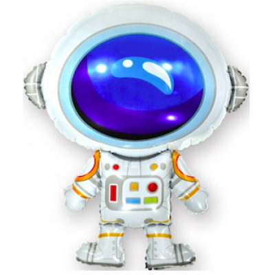 Шар с гелием, фольгированная фигура "Космонавтик"