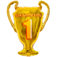 Шар с гелием, фольгированная фигура "Кубок чемпиона"