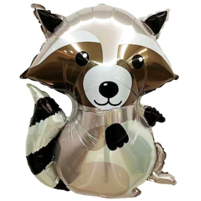 Шар с гелием, фольгированная фигура "Лесной енот"