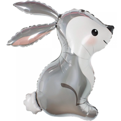 Шар с гелием, фольгированная фигура "Лесной заяц"