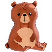 Шар с гелием, фольгированная фигура "Лесной медведь"