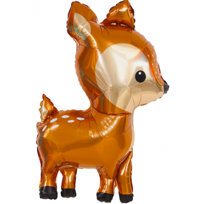 Шар с гелием, фольгированная фигура "Лесной олень"