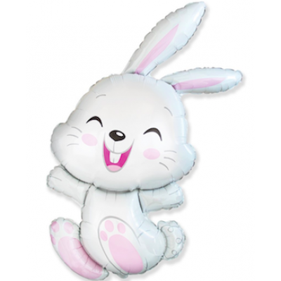 Шар с гелием, фольгированная фигура "Милый зайка"