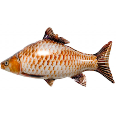 Шар с гелием, фольгированная фигура "Рыба карась"