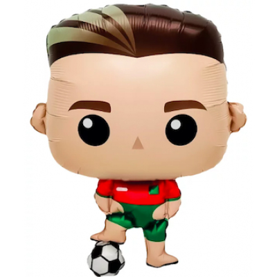 Шар с гелием, фольгированная фигура "Футболист"