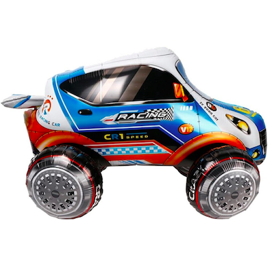 Ходячий шар "Джип голубой" 100см