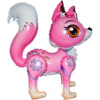 ходячий шар "Лисичка розовая" 50 сантиметров