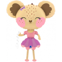 Ходячий шар "Мышка балерина"